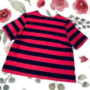 🐭H&M striped boxy top